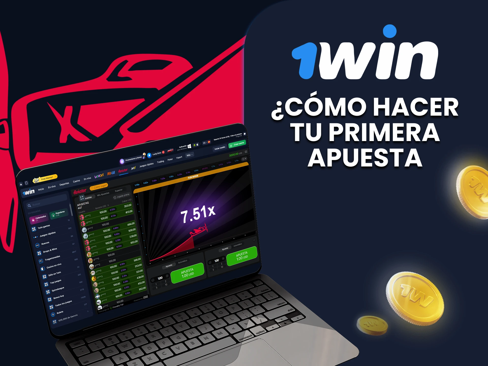 Para empezar a jugar 1win Aviator, sigue nuestras sencillas instrucciones y realizarás tu primera apuesta.