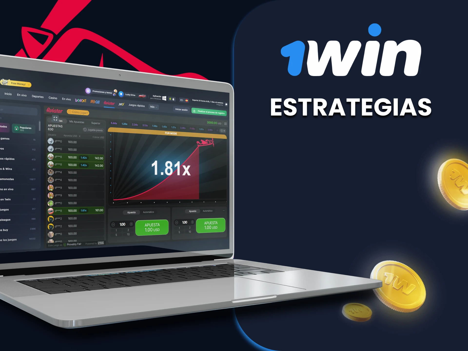 Aprende algunas estrategias para el juego 1win Casino Aviator que pueden ayudarte a ganar.