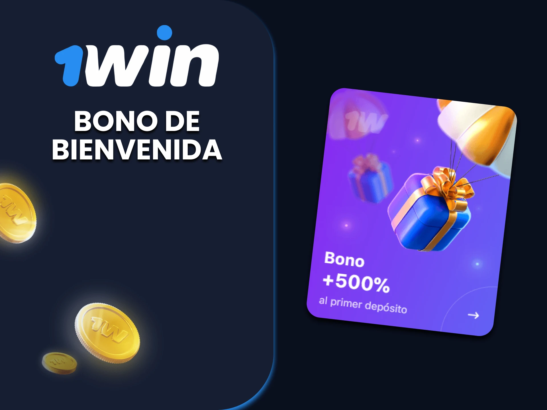 Consulte el bono 1win de bienvenida de casino para todos los jugadores nuevos.