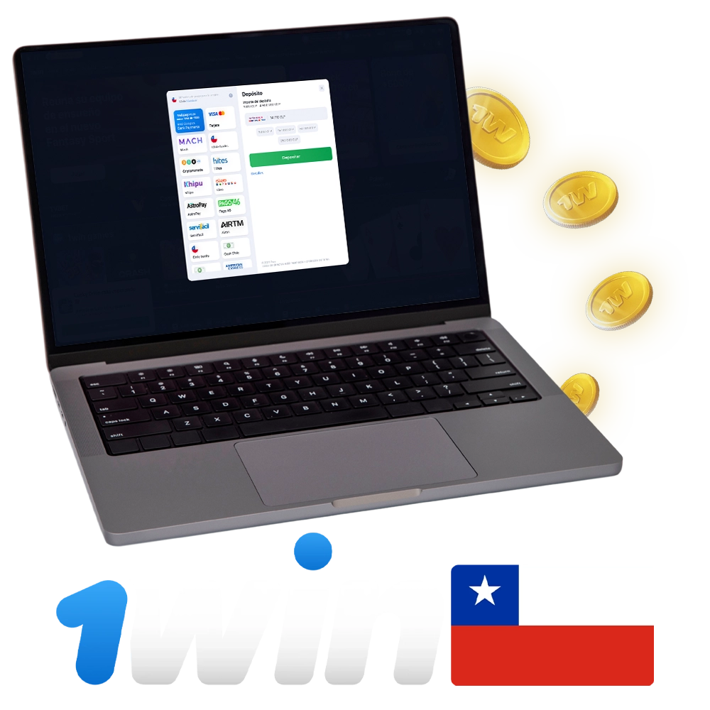 Haga un depósito para empezar a ganar con 1win.